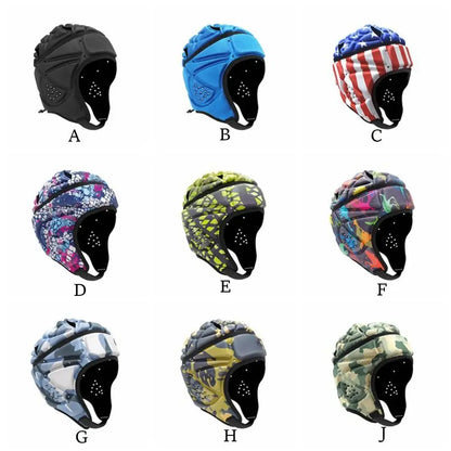 Adult and Child Shockproof Soft Head Protector Rugby Helmet