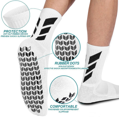 1 pair, socks men's rugby socks anti slip training sports socks, mid tube sports sock